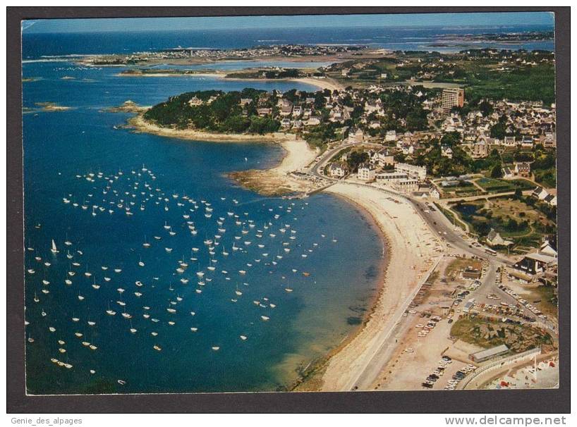 22 TREBEURDEN, La Plage Du Port, CPSM 10x15, Ed JOS, Voyagé En 1975, Pli Inf G - Trébeurden