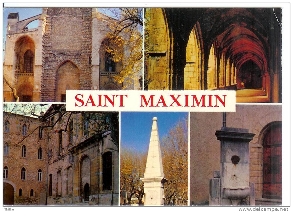 SAINT MAXIMIN - Oblitéré + Flamme St Maximin 1987 - Saint-Maximin-la-Sainte-Baume