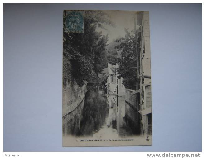 Canal Marquemont De Chaumont En Vexin.1904 - Chaumont En Vexin