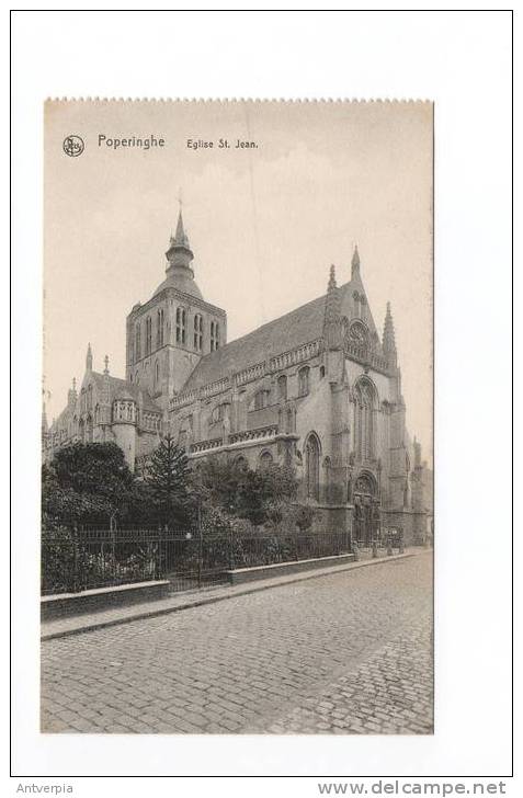 POPERINGHE - Poperinge Eglise St Jean. (mooie Pefecte Ongelopen Kaart) - Poperinge