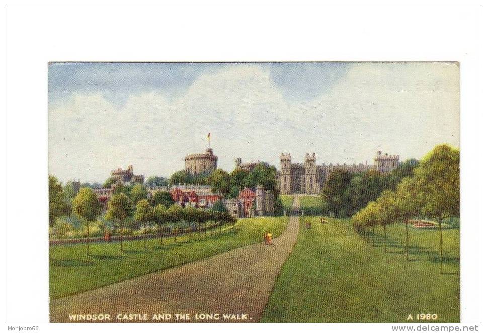 CPSM Du Château De Windsor Et La Longue Promenade - Windsor