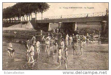 0berhoffen       67   . Le Camp  La Baignade..Militaires..Lavoir..Laveuses...Pont   (voir Scan) - Autres & Non Classés