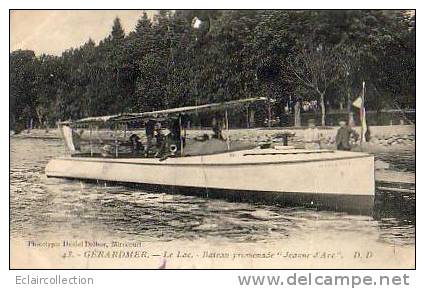 GERARDMER..Le Lac .Promenade.. Bateau Le Jeanne D'arc - Gerardmer