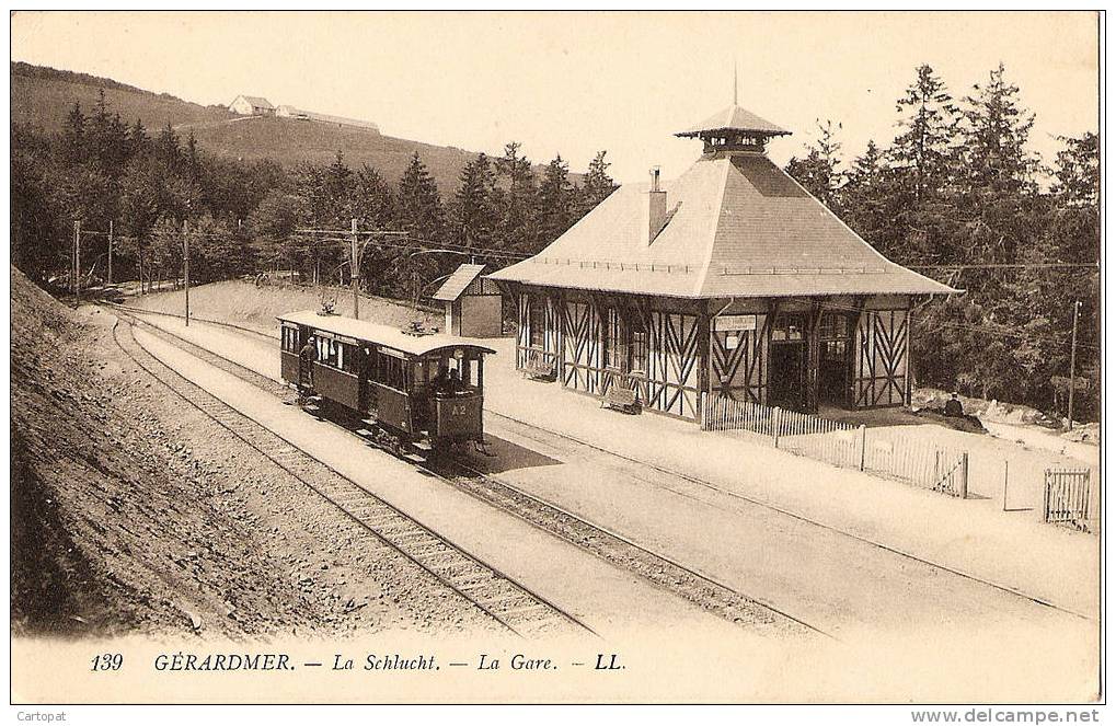 CPA 88 GÉRARDMER - LA SCHLUCHT - LA GARE - Bussang