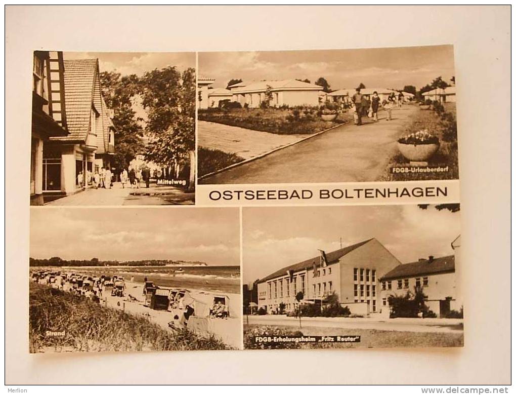 Ostseebad - Boltenhagen Kr. Grevesmühlen FDGB Erhalungsheim Fritz Reuter - Urlaubendorf  Cca 1960-70´s  - VF -   D34013 - Boltenhagen