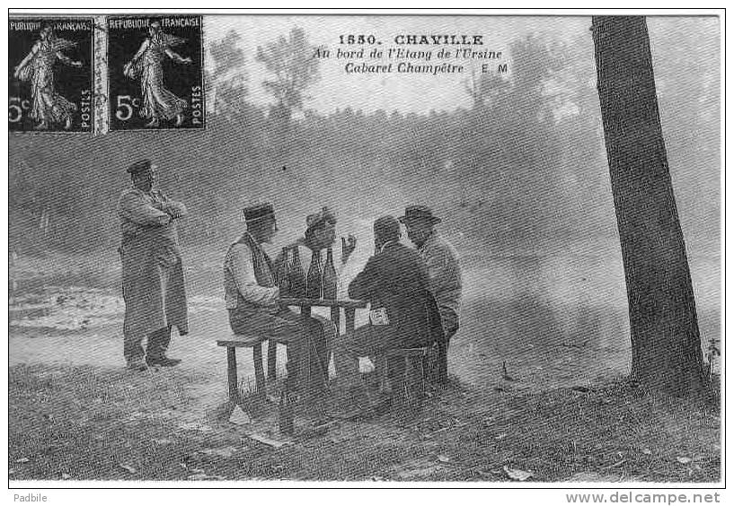 Carte Postale  92.  Chaville   Cabaret Champêtre Au Bord De L'étang De L'Ursine Trés Beau Plan - Chaville