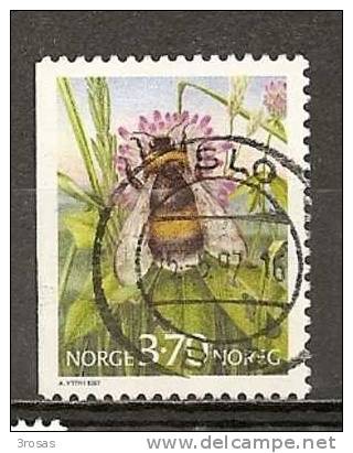 Norvege Norway 1997 Abeille Bee And Ladybird Obl - Oblitérés