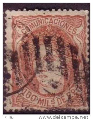 Edifil 108 1870 100 Milesimas Usado - Used Stamps