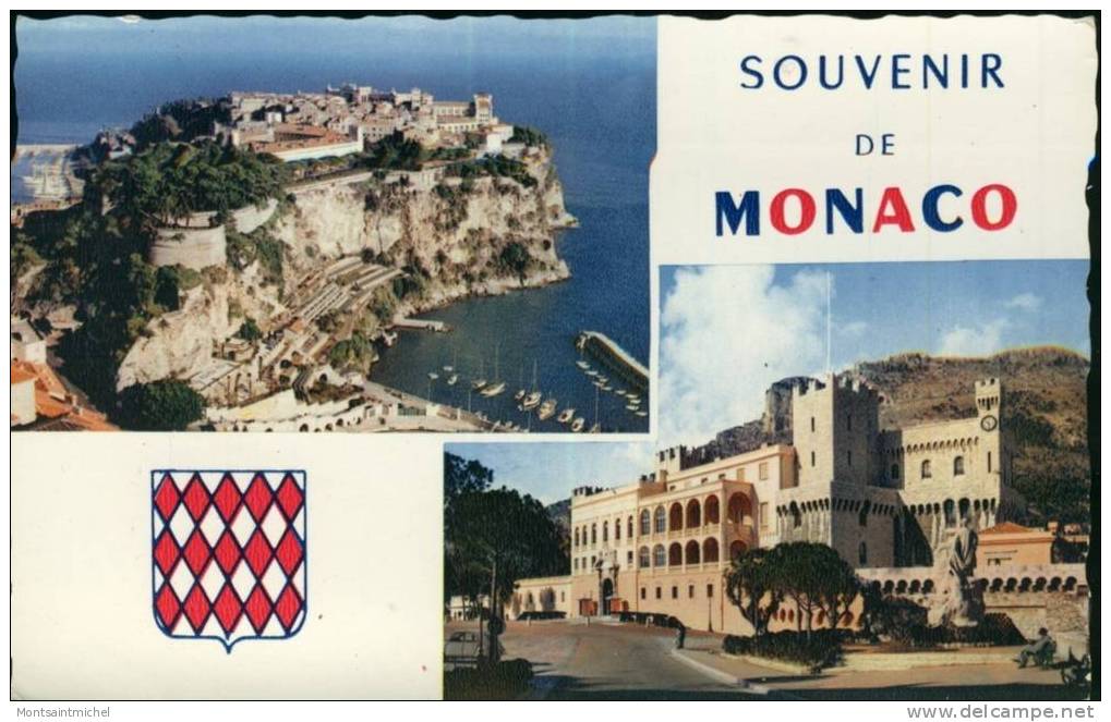 Monaco. Le Rocher De Monaco Et Le Palais Du Prince. - Fürstenpalast