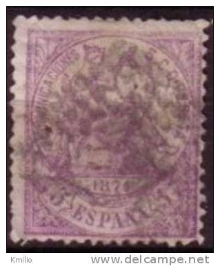 Edifil 144 1874 5 Cts Violeta Usado - Gebruikt