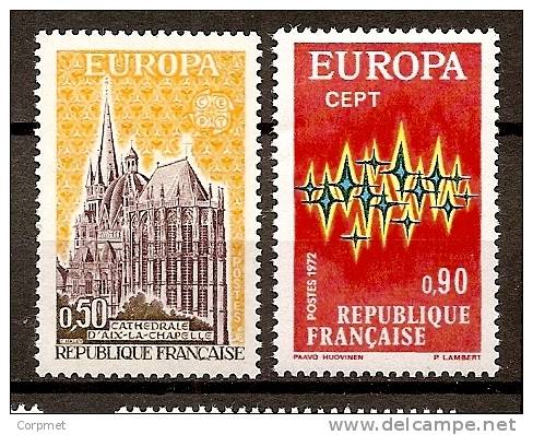 EUROPE-CEPT - FRANCE - 1972 -  Yvert # 1714/1715  - ** MINT (NH) - à Moins De 25% De La Cote - 1972