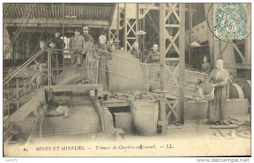 METIERS - Mines Et Mineurs - Trieuses Charbon - Industrie - Mines