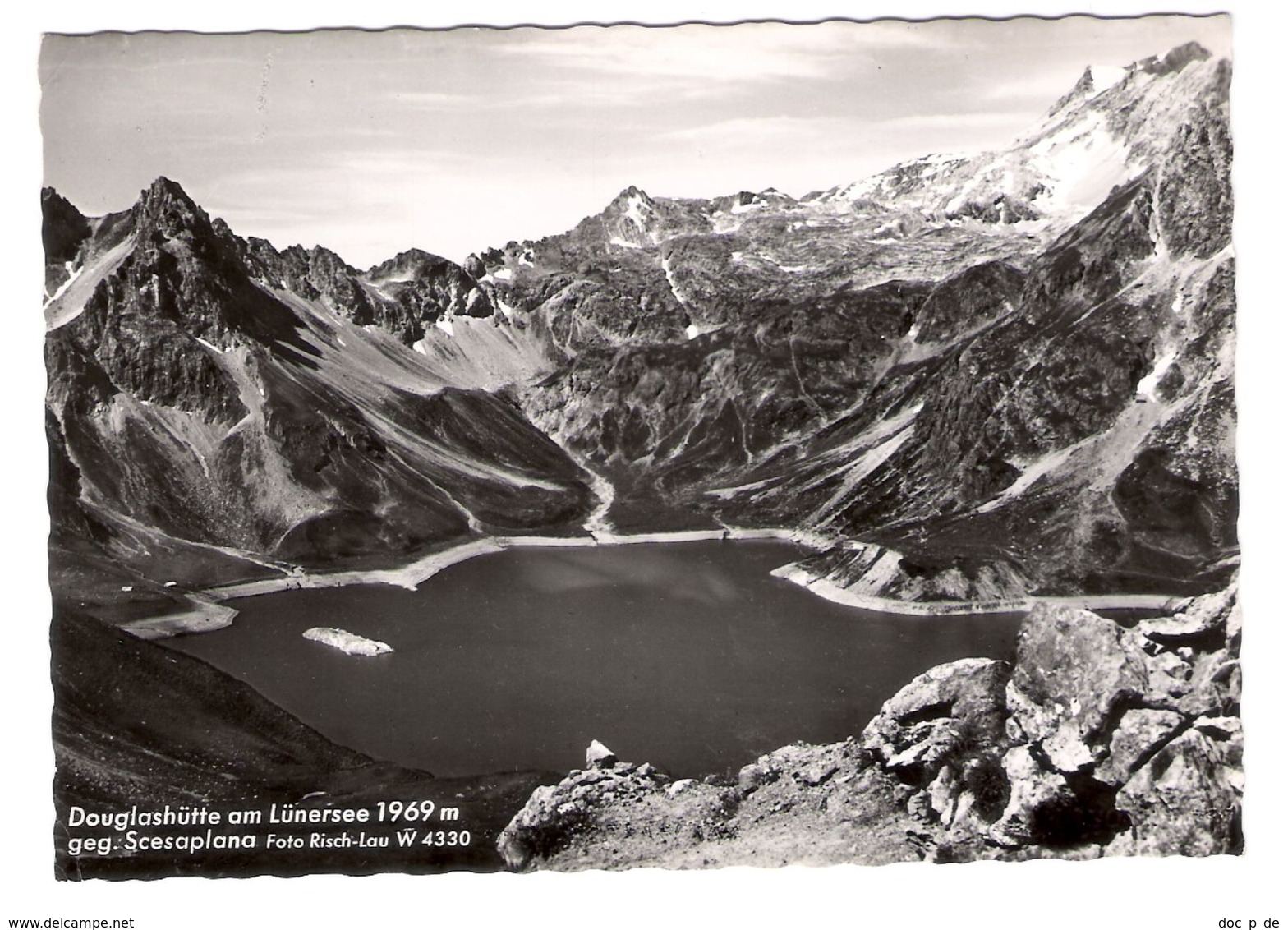 Austria - Douglashütte Am Lünersee Geg. Scesaplana  -  Gelaufen Mit Briefmarke , Gestempelt 1958 - Brandertal