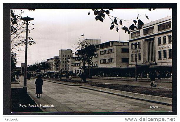 Real Photo Postcard Spooners Royal Parade Plymouth Devon - Ref 216 - Plymouth