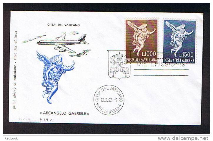 Italy Vatican 1962 Air Mail Set Scarce FDC First Day Cover - Ref 216 - Lettres & Documents