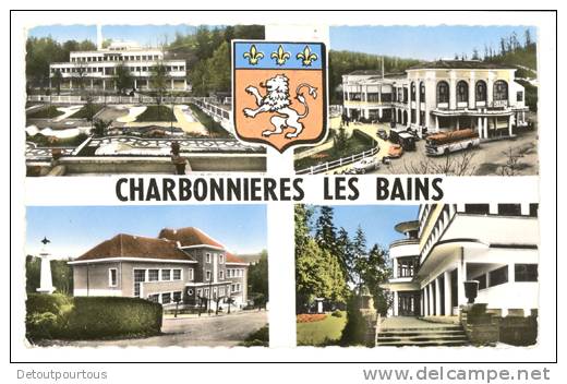 CHARBONNIERES LES BAINS Mutlivues Et Blason 1962 - Charbonniere Les Bains