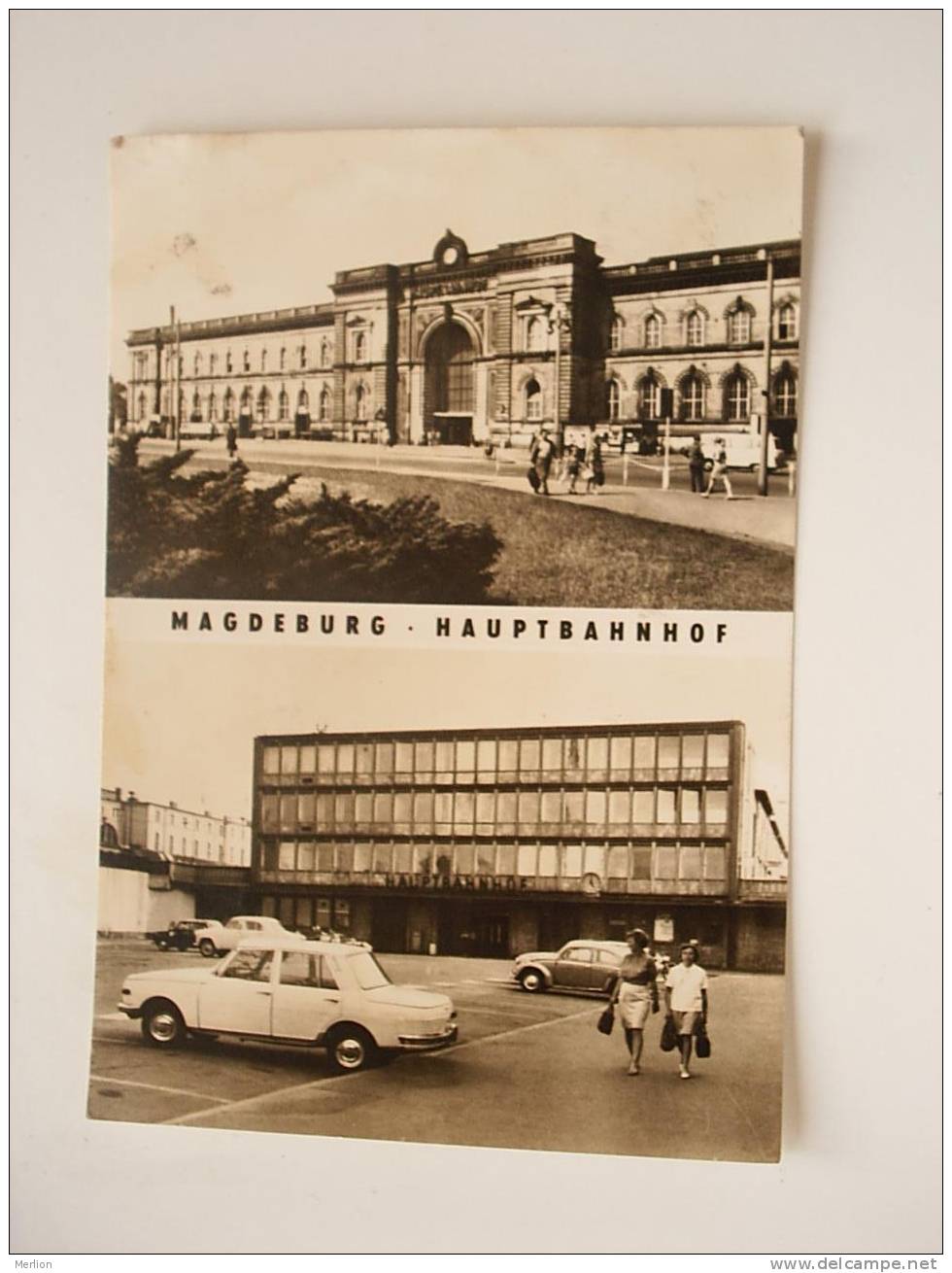 Magdeburg -Haputbahnhof - Automobile   - Cca 1972     - VF -   D34059 - Magdeburg