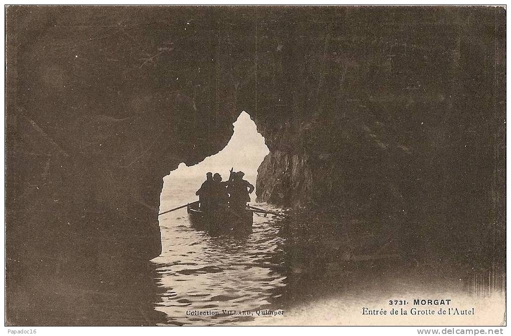 29 - Morgat - Entrée De La Grotte De L'Autel - Coll. Villard N° 3731 (animée - Non Circulée) - Crozon
