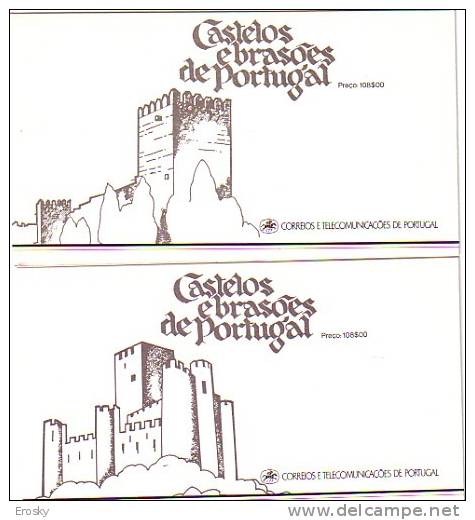 E941 - PORTUGAL Yv N°C1716/C1717 ** CARNET CHATEAUX - Booklets