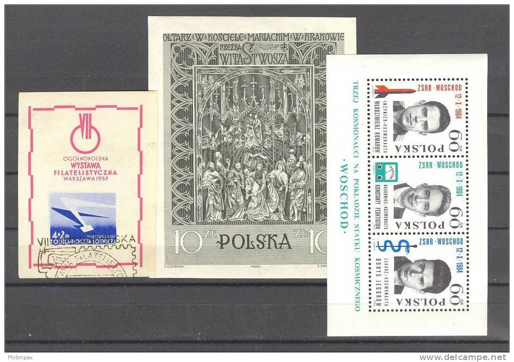 POLAND,  NICE GROUP STAMPS AND SHEETLETS NH/U, WITH EXILE WW2 - Verzamelingen