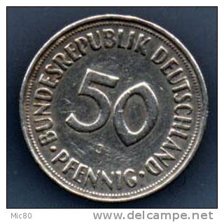 Allemagne 50 Pfennig 1950 J Ttb - 50 Pfennig