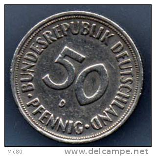 Allemagne 50 Pfennig 1950 D Ttb+ - 50 Pfennig