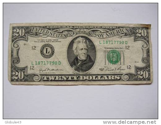 20 DOLLAR USA 1981 - Sonstige & Ohne Zuordnung