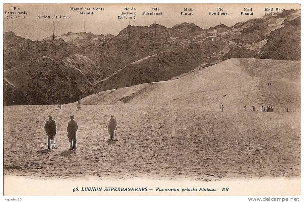 31 - Luchon Superbagnères - Panorama Pris Du Plateau - BR 96 (animée - Non Circulée) - - Superbagneres