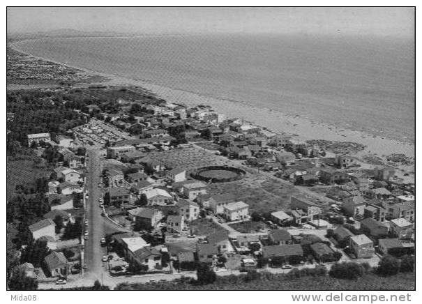 34.VIAS. LA REDOUTE PLAGE.  VUE AERIENNE ET LES ARENES.  Carte Couleur. - Autres & Non Classés