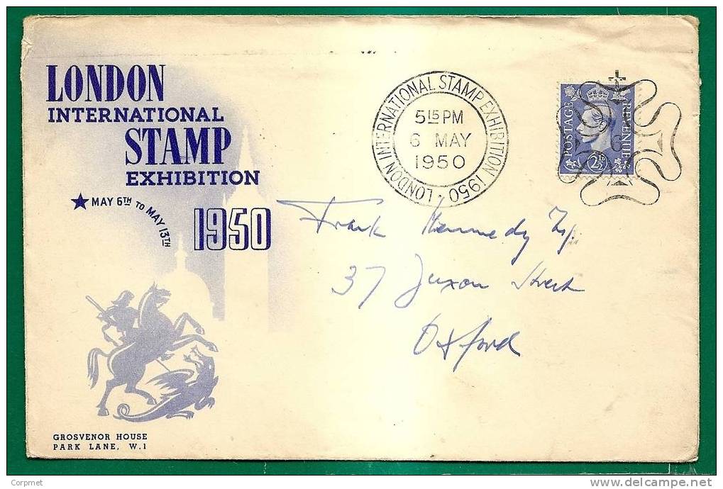 UK - VF 1950 LONDON INTL STAMP EXHIBITION - COMM OPENNING POSTMARK - Include MULREADY Reproduction - Marcofilie