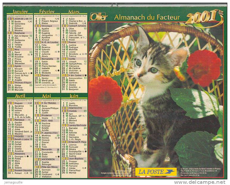 ALMANACH P.T.T. 2001 - Oller - Big : 1991-00