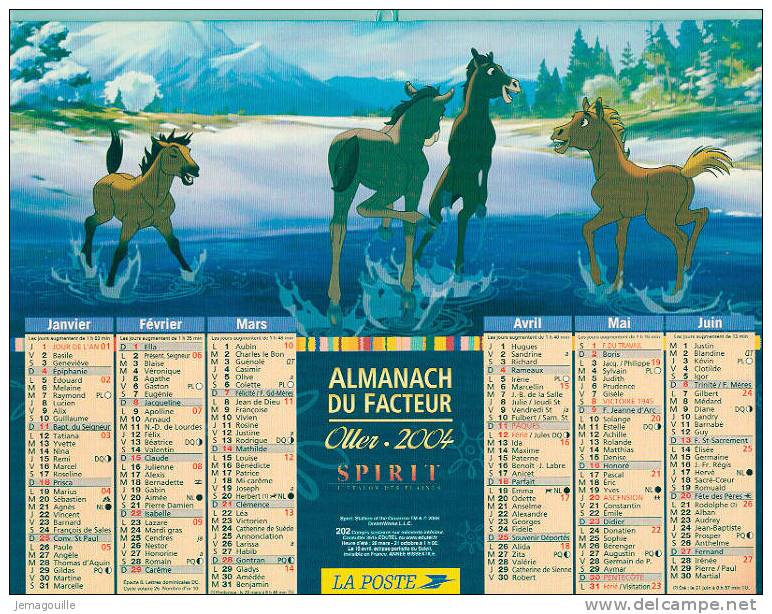 ALMANACH P.T.T. 2004 - OLLER - Grossformat : 1991-00