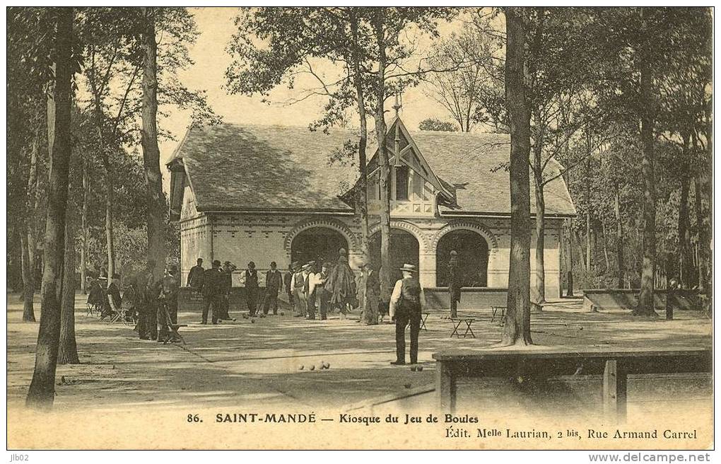 86 -Saint-Mandé - Kiosque Du Jeu De Boules - Saint Mande