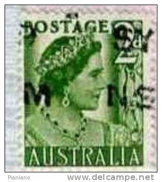PIA - AUSTRALIA - 1950-52 : Reine Elizabeth  - (Yv 172) - Gebraucht