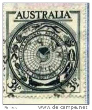 PIA - AUSTRALIA - 1954 : Expéditions Scientifiques Au Pole Sud  - (Yv 214) - Used Stamps
