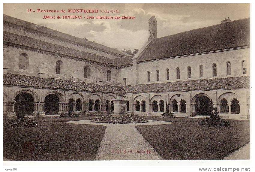 21 Environs De MONTBARD Abbaye De Fontenay Cour Intérieure Des Cloîtres - Sonstige & Ohne Zuordnung