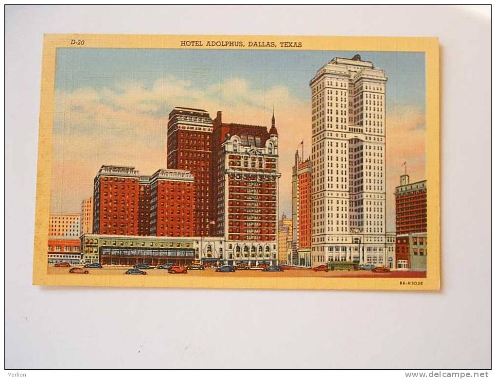 Hotel Adolphus -  Dallas  -Texas   Cca 1940´s -   VF  D34266 - Dallas