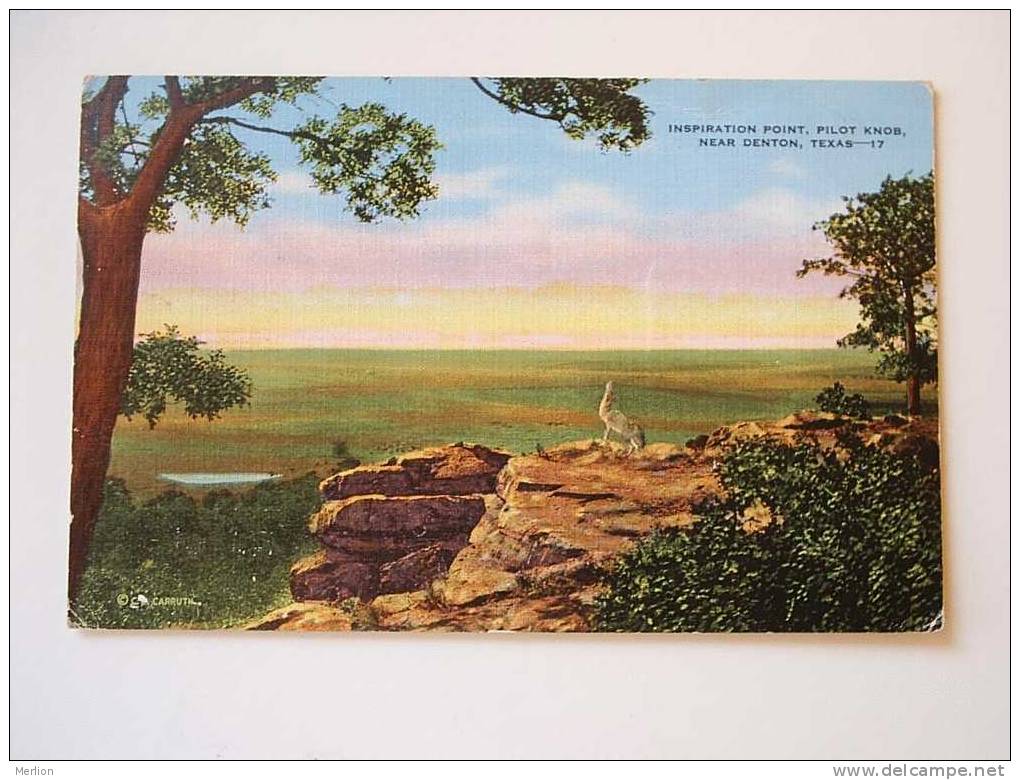 Inspiration Point Pilot Knob -Denton -  Texas    Cca 1940´s -   VF  D34270 - Other & Unclassified