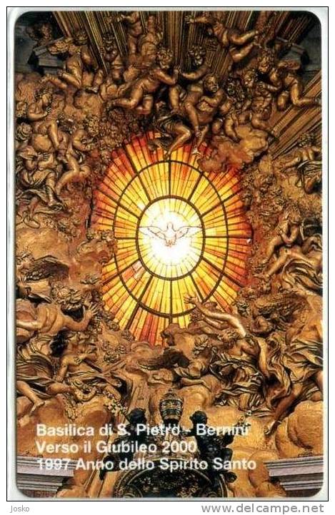 Vatican SCV 39  ( MINT CARD - L.10.000 ) * BASILICA DI S.PIETRO BERNINI * Sculpture - Sculptures - Vatikan