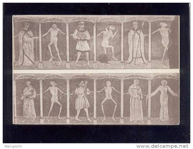 Plouha Kermaria En Isquit La Danse Macabre édit.waron Légende Manuscrite Au Dos Belle Carte - Plouha