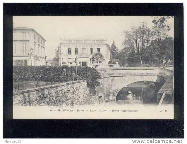 Mussidan Route De Lyon Le Pont Hôtel Villechanoux édit.M.D. N° 10   Belle Carte - Mussidan