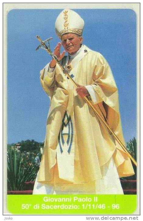 VATICAN SCV 24 - Pope John Paul II   ( Mint Card ) Pape Papst Papa Karol Wojtyla Jean Juan Pablo Religion Eglise - Vatican