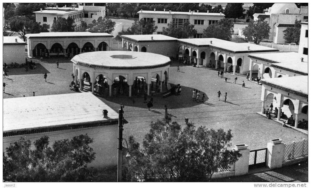 Cpsm  Dentelee  Noir Et Blanc Colomb - Bechard ( L´ecole Des Filles) Un Peu Animee - Bechar (Colomb Béchar)