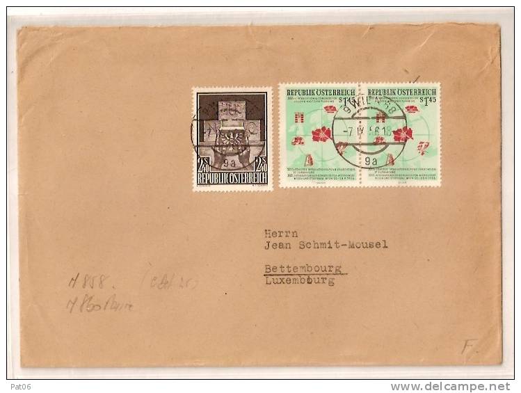 AUTRICHE-  LUXEMBOURG - Storia Postale