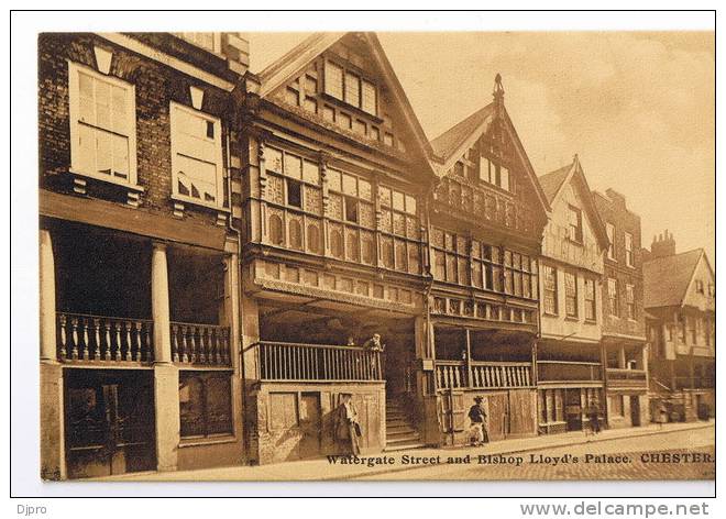 Chester  Watergate Street And Bishop Liold's Palace - Chester