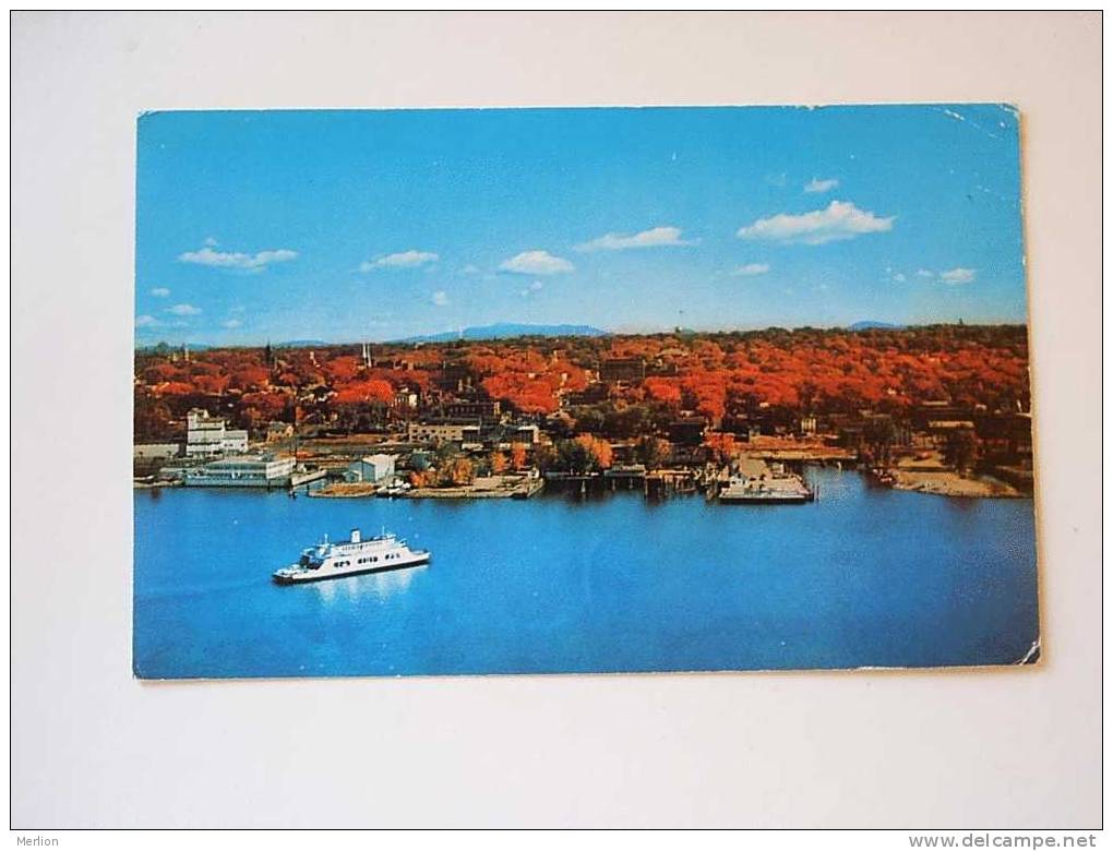 Lake Champlain Port Kent NY - M.V.  Adirondack  -ferry -   Cca 1960´s     F   D34388 - Adirondack