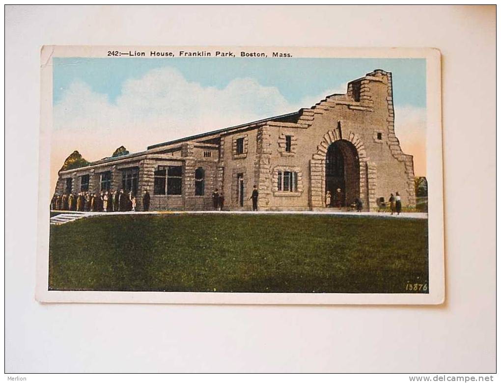 Lion House - Franklin Park  - Boston - Mass  Cca - 1910   VF - D34423 - Boston