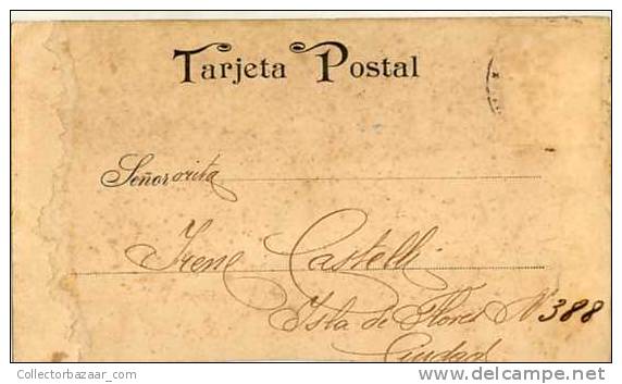 VINTAGE POSTCARD POSTAL Ca1900 ARTIST SIGNED J GUTIERREZ PAEZ - Otros & Sin Clasificación