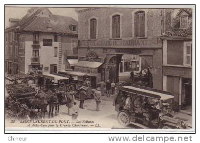 SAINT LAURENT DU PONT LES VOITURES ET AUTOS CARS POUR LA GRANDE CHARTREUSE - Saint-Laurent-du-Pont