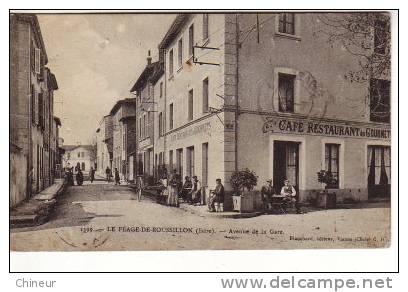 LE PEAGE DE ROUSSILLON AVENUE DE LA GARE CAFE RESTAURANT DES GOURMETS - Roussillon